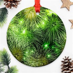 Fireworks Rocket New Year S Day Ornament (Round)