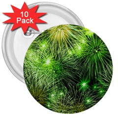 Fireworks Rocket New Year S Day 3  Buttons (10 pack) 