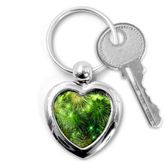 Fireworks Rocket New Year S Day Key Chain (Heart)