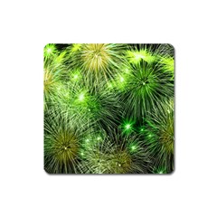 Fireworks Rocket New Year S Day Square Magnet by Wegoenart