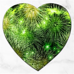 Fireworks Rocket New Year S Day Jigsaw Puzzle (Heart)