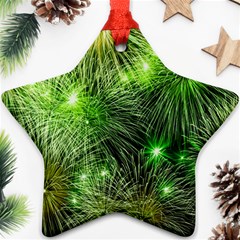 Fireworks Rocket New Year S Day Star Ornament (Two Sides)