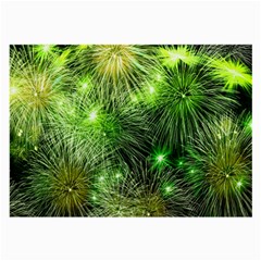 Fireworks Rocket New Year S Day Large Glasses Cloth