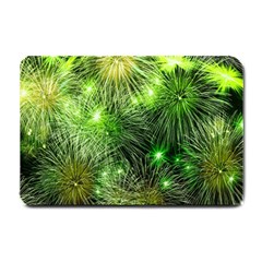 Fireworks Rocket New Year S Day Small Doormat  by Wegoenart