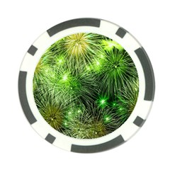 Fireworks Rocket New Year S Day Poker Chip Card Guard