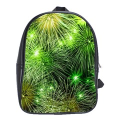 Fireworks Rocket New Year S Day School Bag (XL)