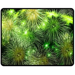 Fireworks Rocket New Year S Day Double Sided Fleece Blanket (Medium) 