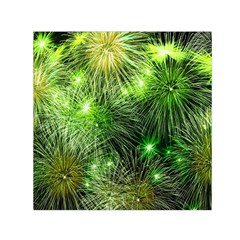 Fireworks Rocket New Year S Day Small Satin Scarf (square) by Wegoenart