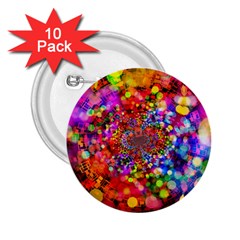 Bokeh Color Light Points Pattern 2 25  Buttons (10 Pack)  by Wegoenart