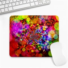 Bokeh Color Light Points Pattern Large Mousepads by Wegoenart