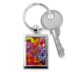 Bokeh Color Light Points Pattern Key Chain (rectangle) by Wegoenart