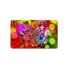 Bokeh Color Light Points Pattern Magnet (name Card) by Wegoenart