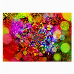 Bokeh Color Light Points Pattern Large Glasses Cloth (2 Sides) by Wegoenart