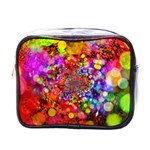 Bokeh Color Light Points Pattern Mini Toiletries Bag (One Side) Front