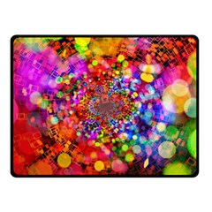 Bokeh Color Light Points Pattern Fleece Blanket (small) by Wegoenart