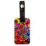 Bokeh Color Light Points Pattern Luggage Tag (one side) Front