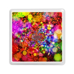 Bokeh Color Light Points Pattern Memory Card Reader (square)