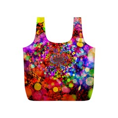 Bokeh Color Light Points Pattern Full Print Recycle Bag (s) by Wegoenart