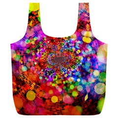 Bokeh Color Light Points Pattern Full Print Recycle Bag (xxxl) by Wegoenart