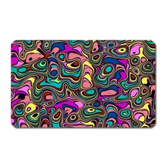 Bending Turn Distort Wave Modern Magnet (rectangular) by Wegoenart