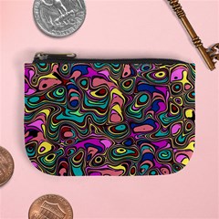 Bending Turn Distort Wave Modern Mini Coin Purse by Wegoenart