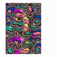 Bending Turn Distort Wave Modern Small Garden Flag (two Sides) by Wegoenart