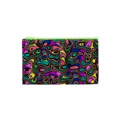 Bending Turn Distort Wave Modern Cosmetic Bag (xs) by Wegoenart