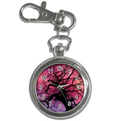 Trees Silhouette Sky Clouds Sunset Key Chain Watches by Wegoenart