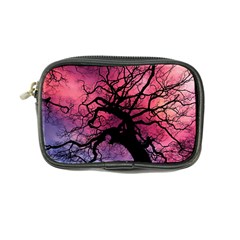 Trees Silhouette Sky Clouds Sunset Coin Purse by Wegoenart