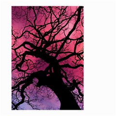 Trees Silhouette Sky Clouds Sunset Small Garden Flag (two Sides) by Wegoenart