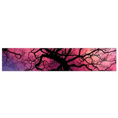 Trees Silhouette Sky Clouds Sunset Small Flano Scarf by Wegoenart