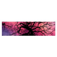 Trees Silhouette Sky Clouds Sunset Satin Scarf (oblong) by Wegoenart