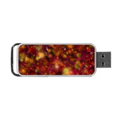 Star Abstract Background Wallpaper Portable Usb Flash (one Side) by Wegoenart