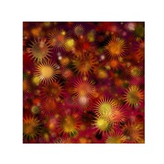 Star Abstract Background Wallpaper Small Satin Scarf (square) by Wegoenart