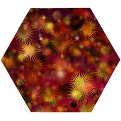 Star Abstract Background Wallpaper Wooden Puzzle Hexagon