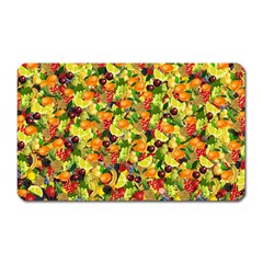 Background Pattern Structure Fruit Magnet (rectangular) by Wegoenart