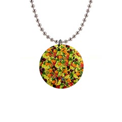 Background Pattern Structure Fruit 1  Button Necklace by Wegoenart