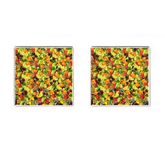 Background Pattern Structure Fruit Cufflinks (square) by Wegoenart