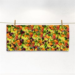 Background Pattern Structure Fruit Hand Towel by Wegoenart