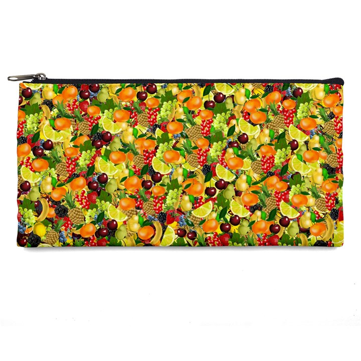 Background Pattern Structure Fruit Pencil Cases