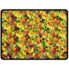 Background Pattern Structure Fruit Fleece Blanket (large) 