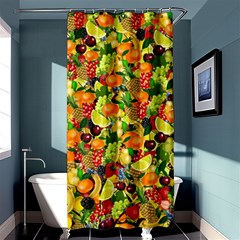 Background Pattern Structure Fruit Shower Curtain 36  X 72  (stall)  by Wegoenart