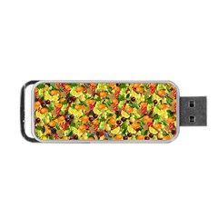 Background Pattern Structure Fruit Portable Usb Flash (one Side) by Wegoenart