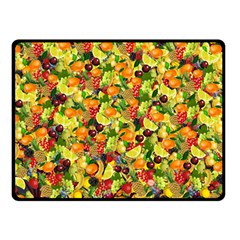 Background Pattern Structure Fruit Double Sided Fleece Blanket (small)  by Wegoenart