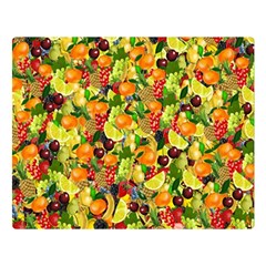 Background Pattern Structure Fruit Double Sided Flano Blanket (large)  by Wegoenart