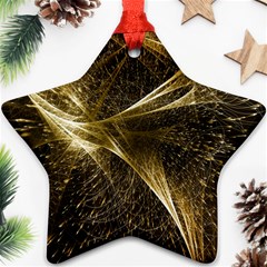 Quantum Physics Wave Particles Ornament (star) by Wegoenart