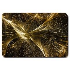 Quantum Physics Wave Particles Large Doormat  by Wegoenart