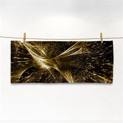 Quantum Physics Wave Particles Hand Towel by Wegoenart