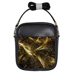 Quantum Physics Wave Particles Girls Sling Bag by Wegoenart