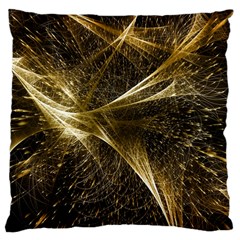 Quantum Physics Wave Particles Large Cushion Case (two Sides) by Wegoenart